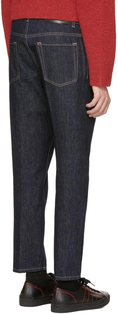 Shop Stella Mccartney Navy Denzel Carrot Jeans In 4003 Dark Navy
