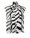 LANVIN Zebra Print Top