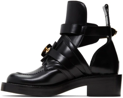 Shop Balenciaga Black Buckles Boots In 1000 Black