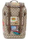 GUCCI GG Supreme applique backpack,NYLON100%