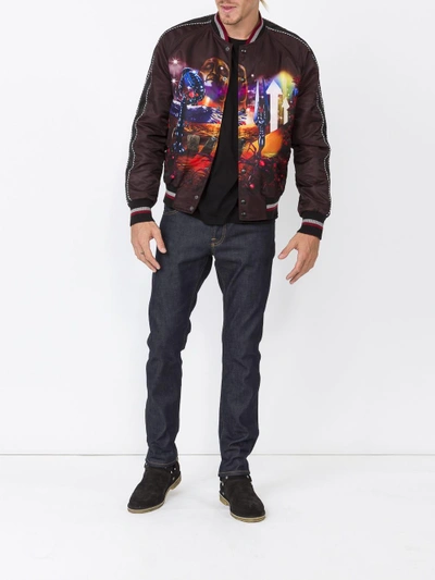 Shop Lanvin Dune Print Bomber Jacket