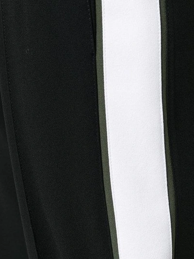 Shop Kenzo Drawstring Waist Trousers In Black