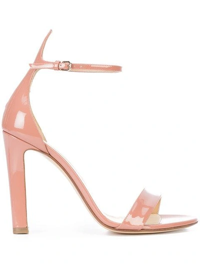 Shop Francesco Russo Two Strap Sandals In Pink