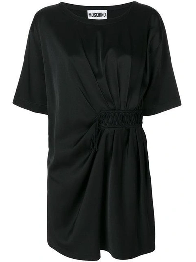 Shop Moschino Gathered Waist Dress - Black