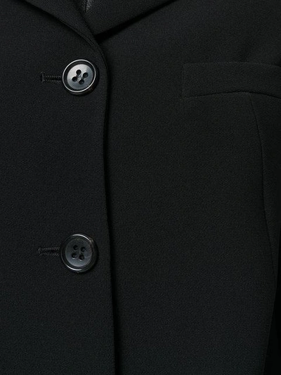Shop Alberto Biani Tailored Straight Blazer In Black