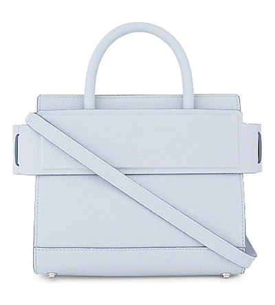 Shop Givenchy Horizon Leather Cross-body Bag In Baby Blue