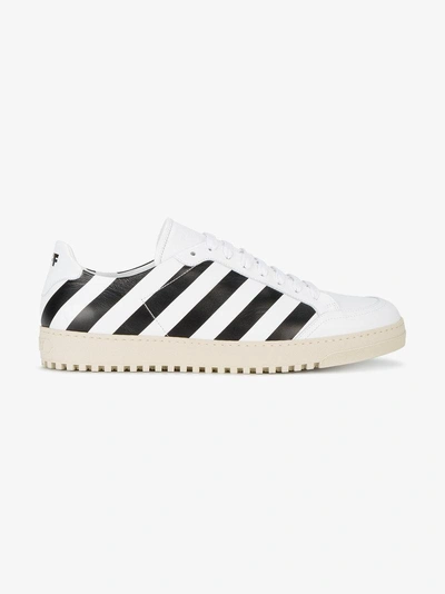 Shop Off-white Diagonal Stripe Print Sneakers