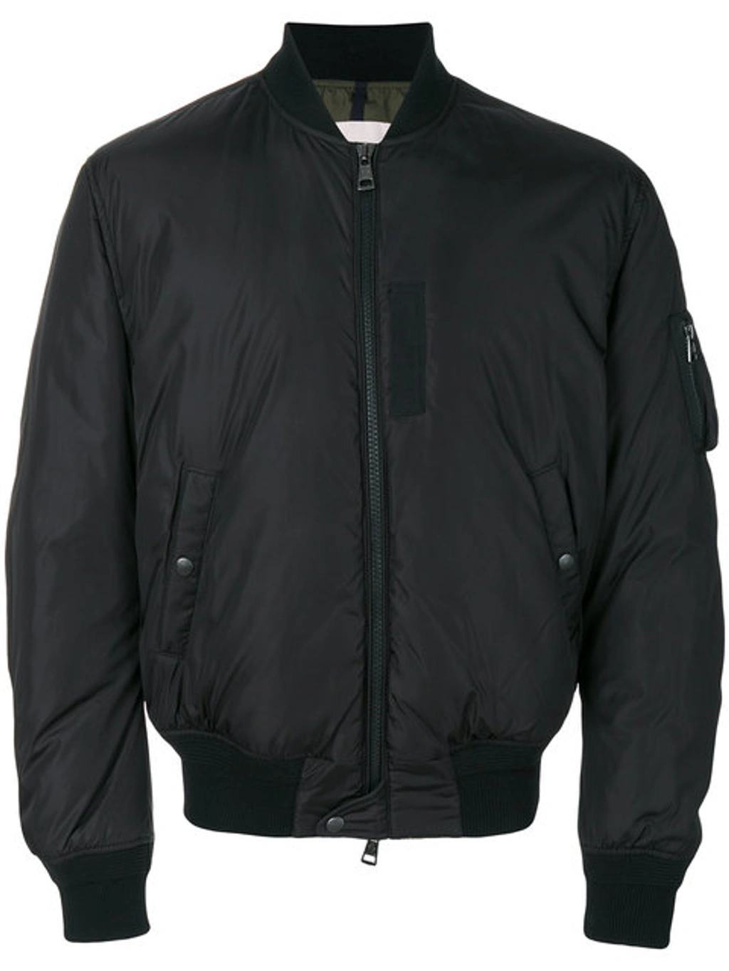 Moncler Black Down Allix Bomber Jacket ModeSens