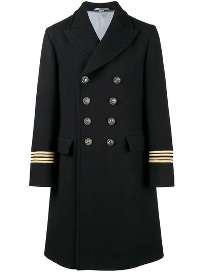 Shop Gucci Embroidered Double-breasted Coat