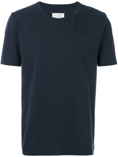 Maison Margiela Classic Plain T-shirt In Blue