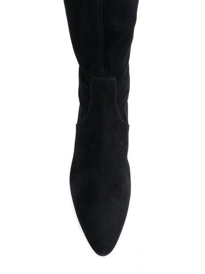 Casadei Embellished Heel Tall Boots | ModeSens