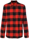 NEIL BARRETT NEIL BARRETT CHECKED SHIRT - RED,BCM753SF006S12178010