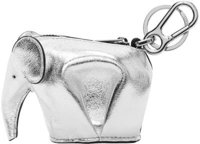 Shop Loewe Silver Elephant Charm Keychain