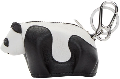 Shop Loewe Black & White Panda Charm Keychain