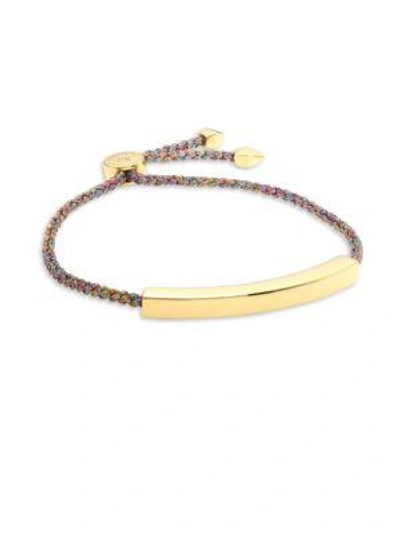 Monica Vinader Linear Friendship Bracelet/gold In Gold-multi