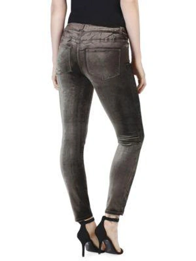 Shop Paige Verdugo Ankle Skinny Jeans In Deep Juniper