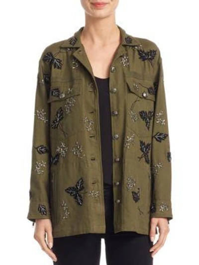 The Kooples Solid Color Shirts & Blouses In Military Green