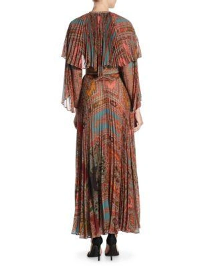 Shop Etro Paisley Maxi Dress In Red
