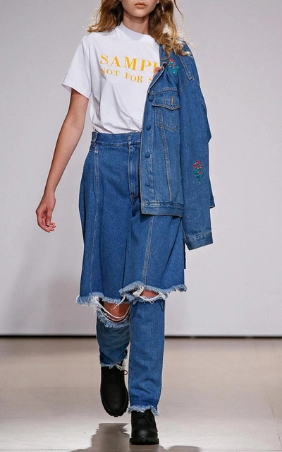 Shop Ksenia Schnaider Mid Rise Demi Denim Jeans