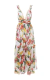 BLUGIRL Cactus Floral Printed Sleeveless Maxi Dress