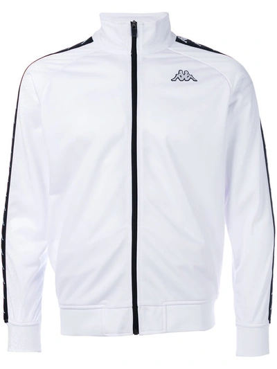 Kappa Zipped Sport Jacket In White