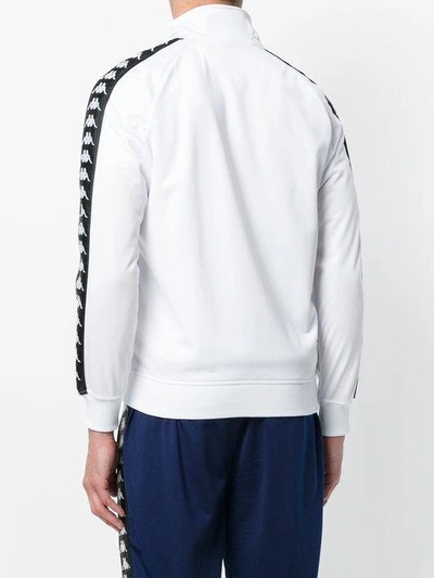 Shop Kappa Zipped Sport Jacket In White