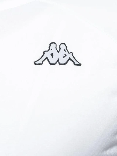 Shop Kappa Zipped Sport Jacket In White