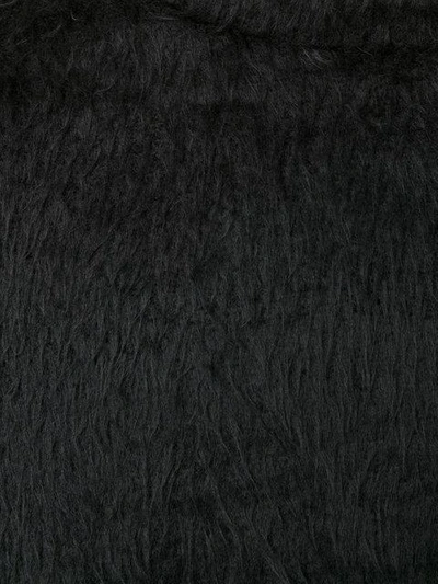 Shop Yuiki Shimoji Faux-fur Pullover - Black