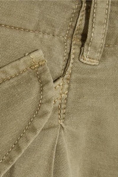 Shop R13 Frayed Cotton-blend Cargo Pants