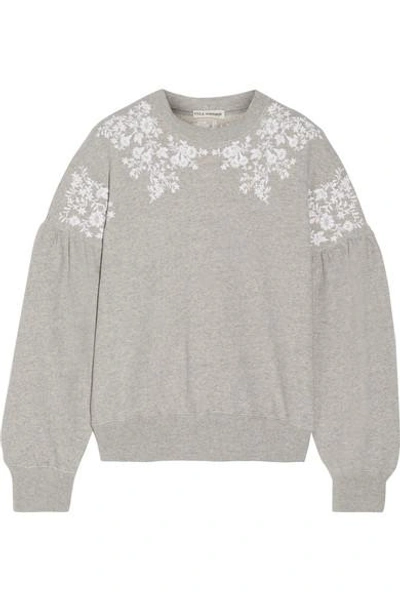 Shop Ulla Johnson Judith Embroidered Cotton-jersey Sweatshirt