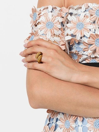 Shop Kasun London Claw Ring - Yellow