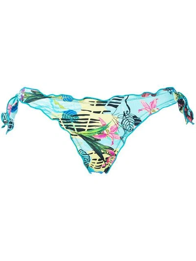 Ermanno Scervino Tropical Print Bikini Bottoms | ModeSens