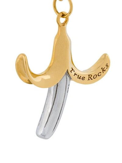 Shop True Rocks Banana Pendant Necklace In Metallic