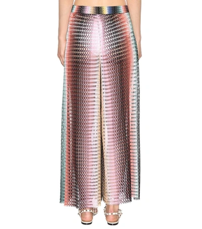 Shop Missoni Striped Skirt In Llack Multi