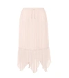 SEE BY CHLOÉ PLISSÉ PLEATED CRÊPE SKIRT,P00262729