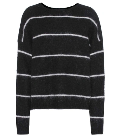Shop Acne Studios Rhira Mohair-blend Sweater In Black