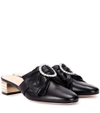 Gucci High Heel Shoes Candy Slippers With Bow Detail With Crystal And Mirrored Heel In Black