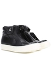 RICK OWENS ISLAND DUNK LEATHER SNEAKERS,P00262042-3