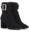 BURBERRY Britannia suede ankle boots