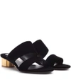 Ferragamo Belluno Double Band Slide Sandal In Black