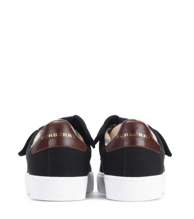Shop Burberry Westford Knot Slip-on Sneakers In Llack