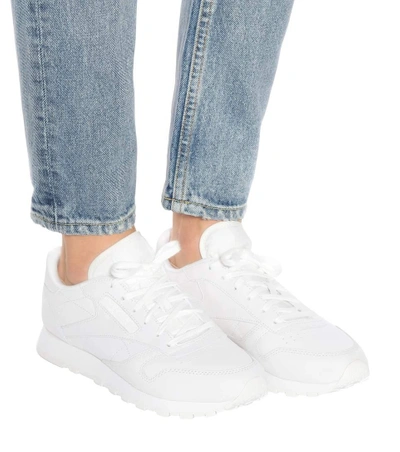 Shop Reebok Classic Leather Fbt Suede Sneakers In White