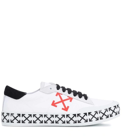 Shop Off-white Vulcanized Arrow Low-top Sneakers In White