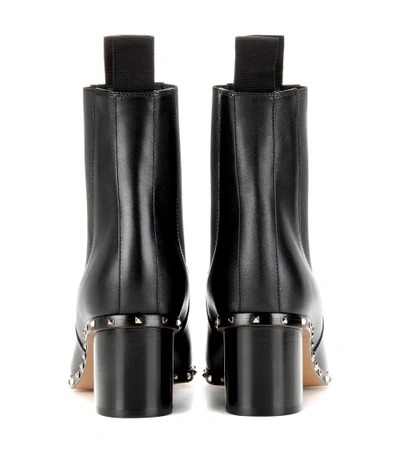 Shop Valentino Soul Rockstud Chelsea Boots In Black