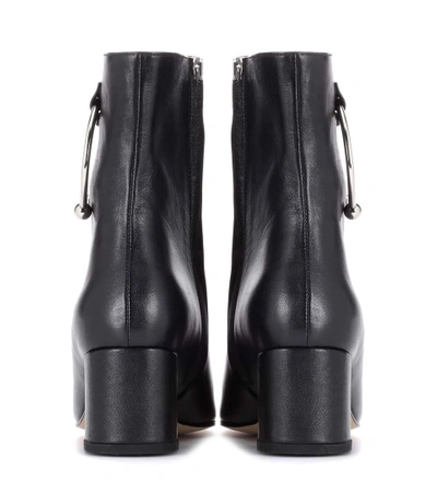 Shop Dorateymur Nizip Leather Ankle Boots In Llack