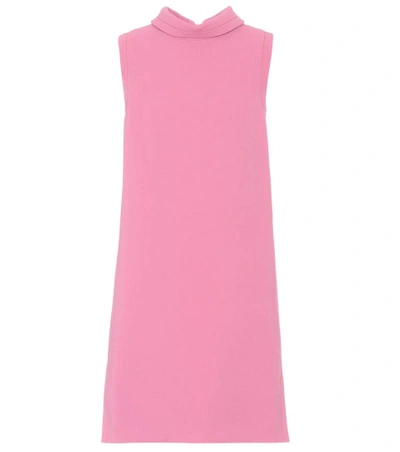 Shop Marni Sleeveless Wool Dress In Pink