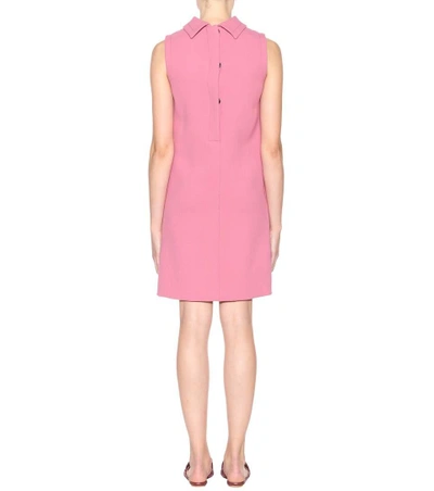 Shop Marni Sleeveless Wool Dress In Pink