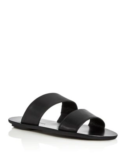 Shop Loeffler Randall Clem Double Band Slide Sandals In Black