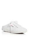 Superga Women's Classic Lace Up Sneaker Mules In White