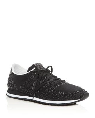 Shop New Balance Women's 420 Re-engineered Embossed Lace Up Sneakers In Black